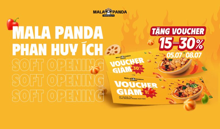 Thưởng Malatang, Nhận Ngay 2 Voucher Tại Mala Panda Phan Huy Ích